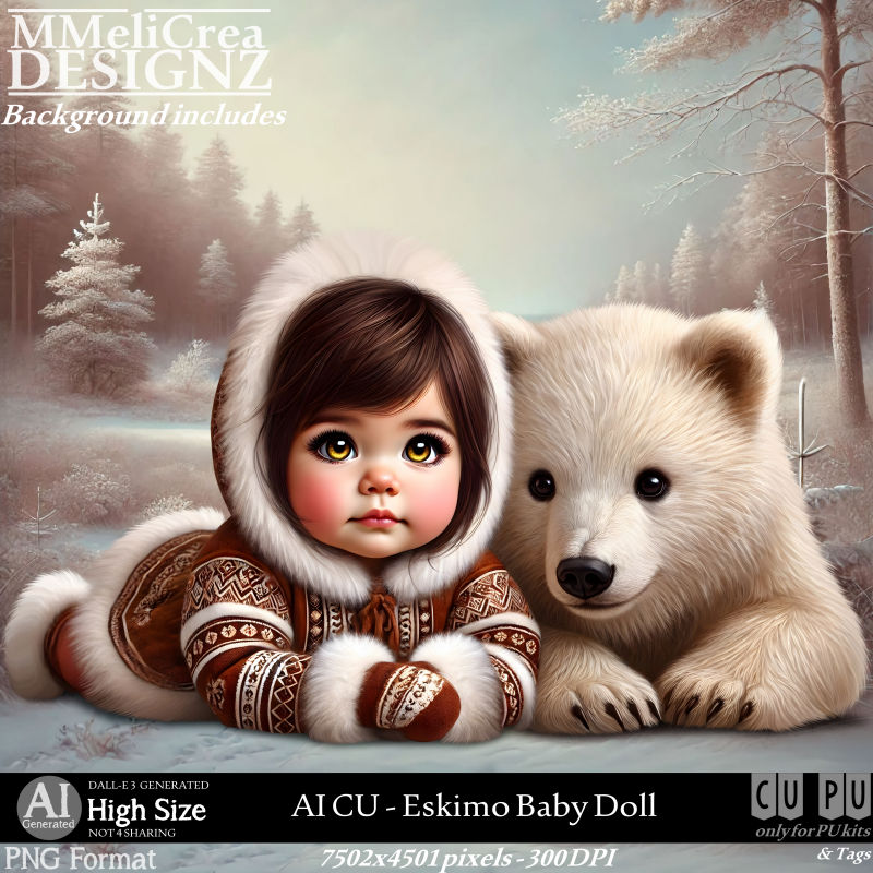 (image for) AI - CU Eskimo Baby Doll (CU4PU/PNG)